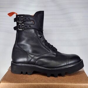 Tricker's Todd Snyder Strap Boots Men Size 11 Black Olivvia Scotch Grain 8141/2